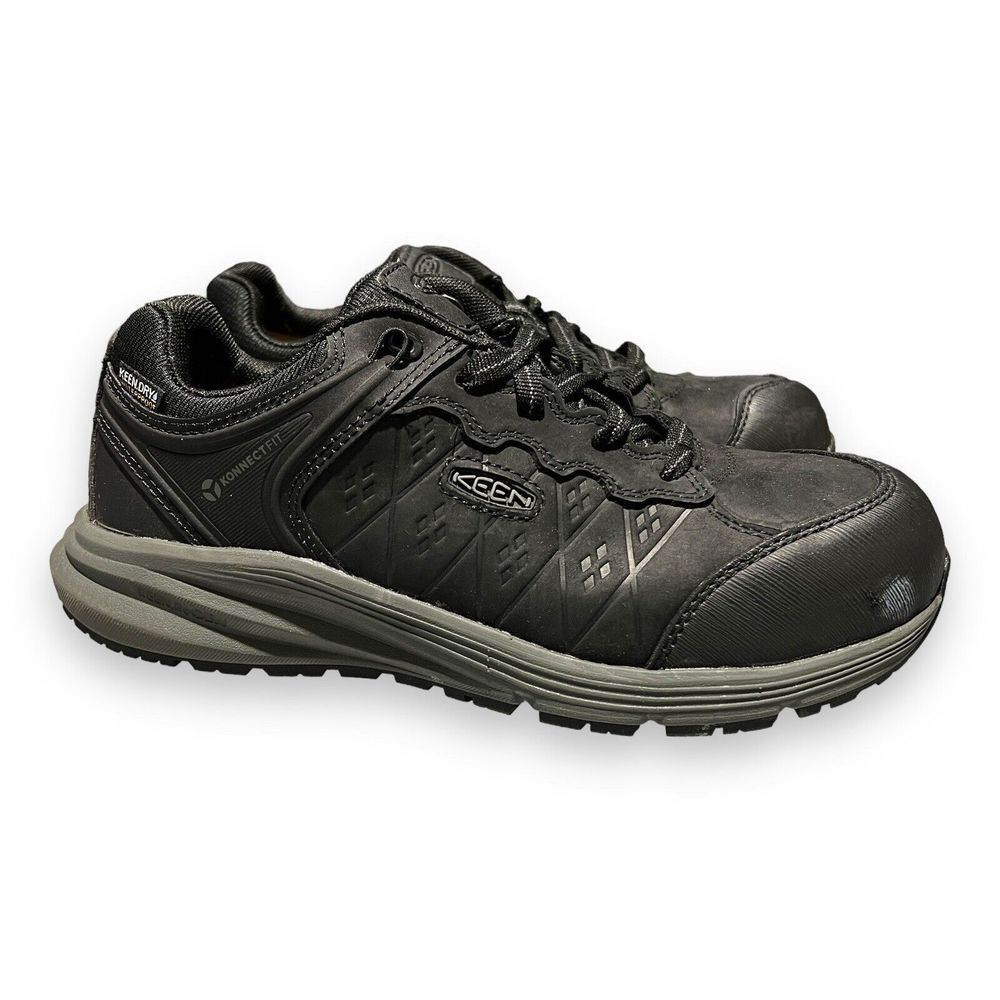 Keen 'Vista Energy' Men's 7 D Black EH Slip/Oil Resistant Comp Toe Work Shoe